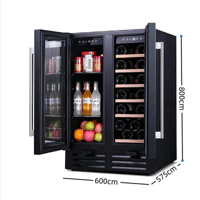High quality 2024 BW-35D3 LOGO Low Noise 35L 12 Bottles Thermoelectric Wine Cooler Cabinet Refrigerator