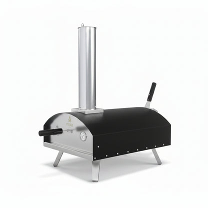 16 Inch Outdoor Pizza Oven – Portable Outdoor Pizza Maker for Backyard, Camping, or Tailgating – Stainless Steel Multi-Fuel Oven with Pizza Stone & Accessories