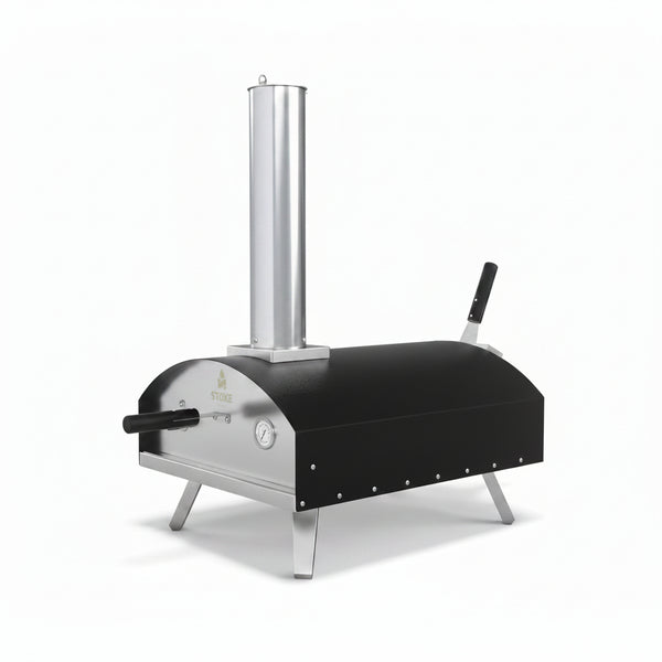 16 Inch Outdoor Pizza Oven – Portable Outdoor Pizza Maker for Backyard, Camping, or Tailgating – Stainless Steel Multi-Fuel Oven with Pizza Stone & Accessories